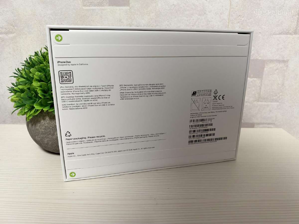 Naujas! Apple iPhone Duo 1tb Star White - nuotraukos Nr. 2