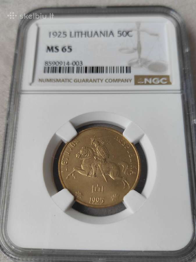 Ngc Ms 65 50 centų 1925 m - nuotraukos Nr. 3