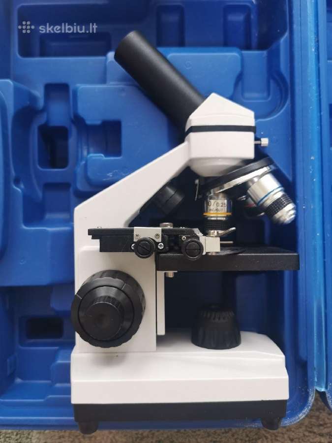 Biological Microscope x4 x10 x40 + Camera + egzemp - nuotraukos Nr. 3