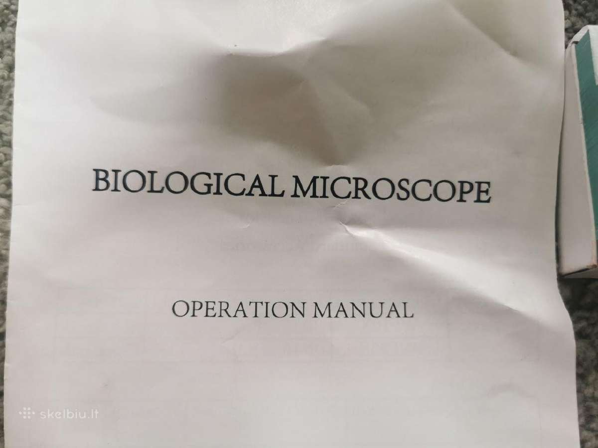 Biological Microscope x4 x10 x40 + Camera + egzemp - nuotraukos Nr. 4