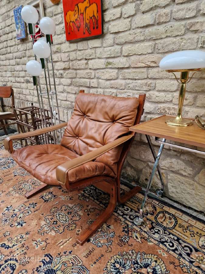 Vintažinis mid century autorinis fotelis"siesta" - nuotraukos Nr. 3