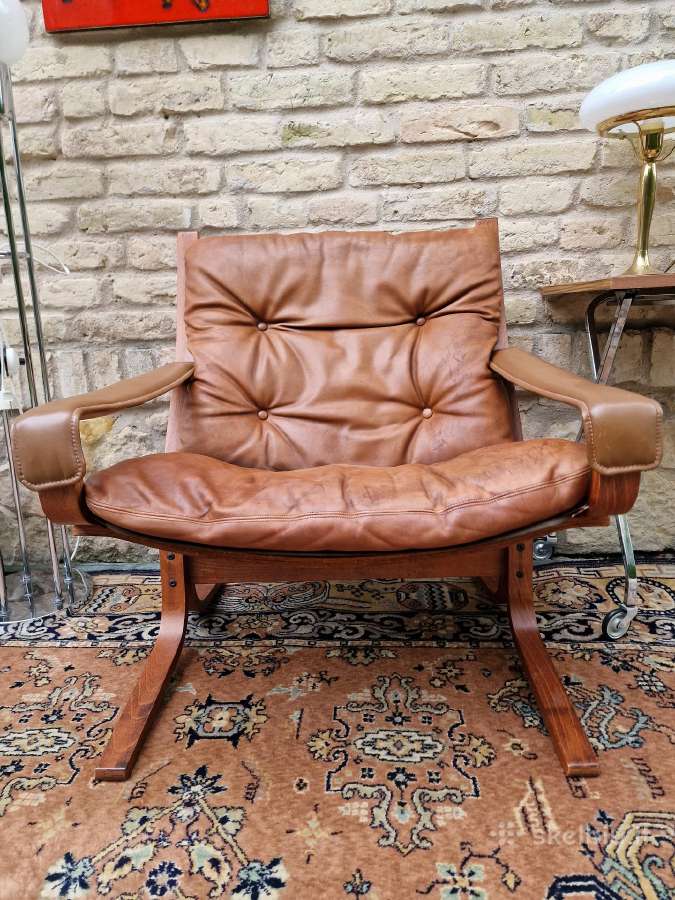 Vintažinis mid century autorinis fotelis"siesta" - nuotraukos Nr. 4