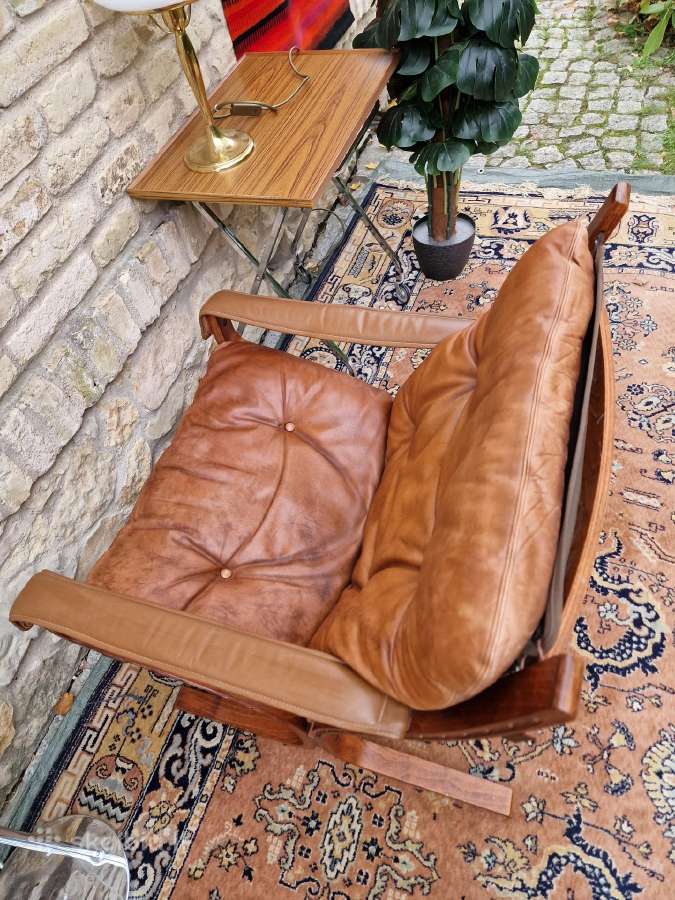 Vintažinis mid century autorinis fotelis"siesta" - nuotraukos Nr. 13