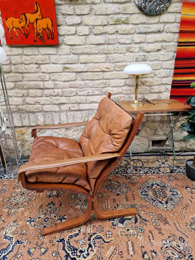Vintažinis mid century autorinis fotelis"siesta" - nuotraukos Nr. 20