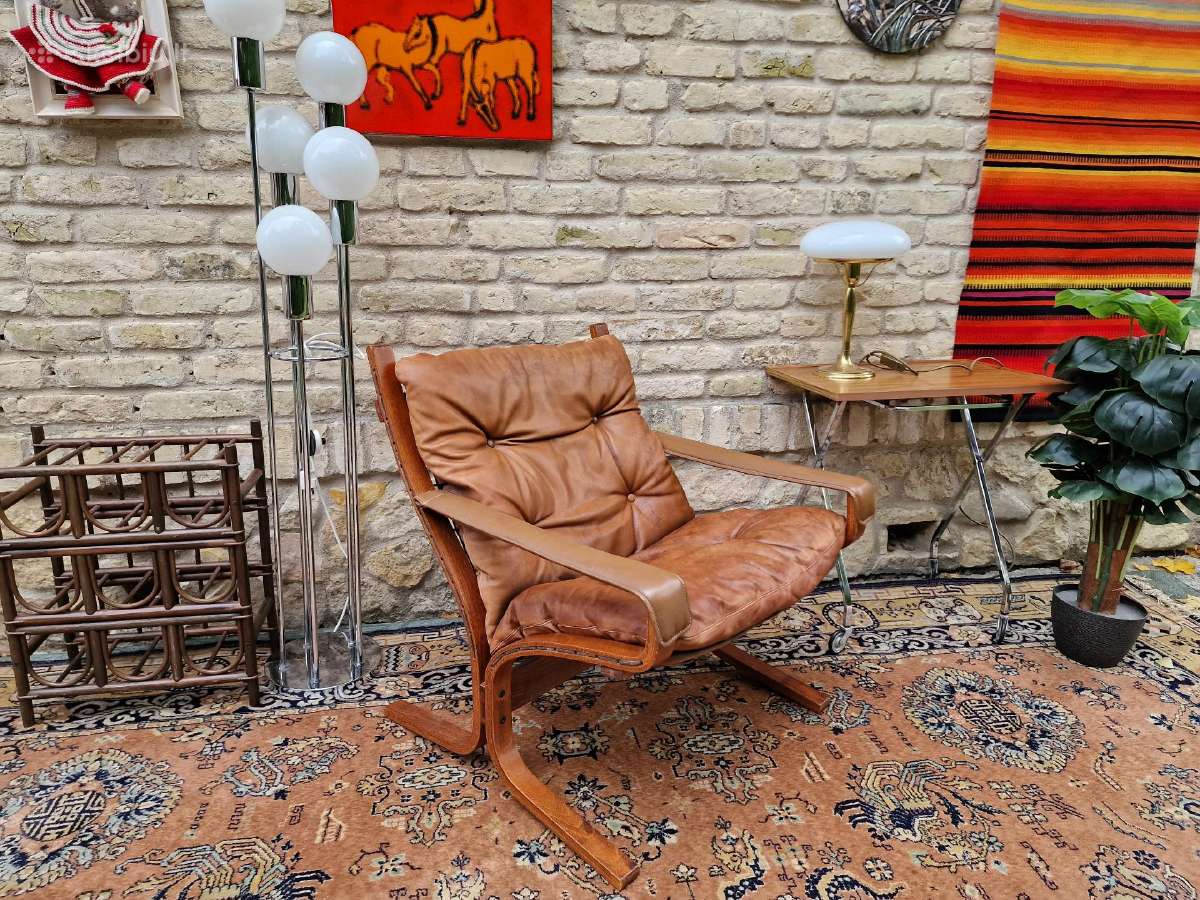 Vintažinis mid century autorinis fotelis"siesta" - nuotraukos Nr. 28