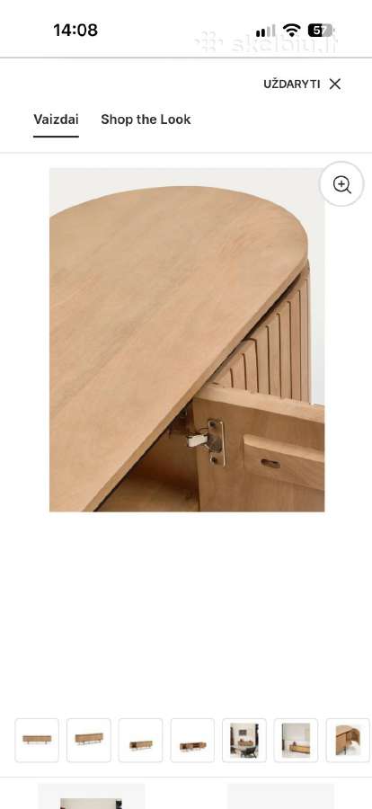TV spintelė Kave Home Licia, 200 cm - nuotraukos Nr. 6