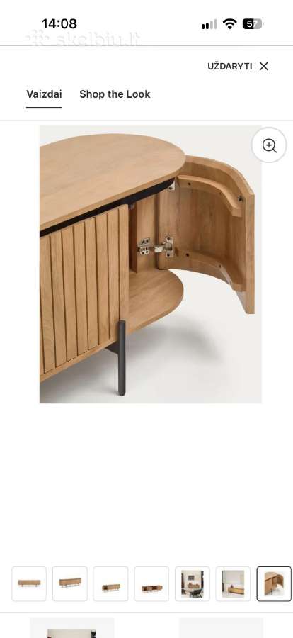 TV spintelė Kave Home Licia, 200 cm - nuotraukos Nr. 7