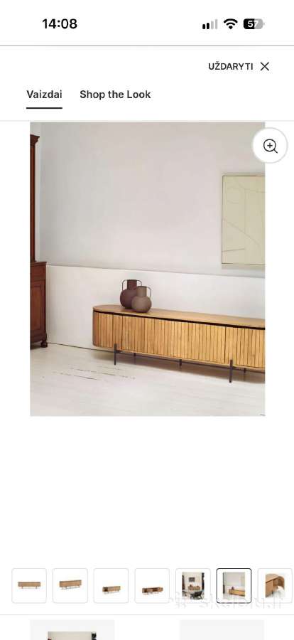 TV spintelė Kave Home Licia, 200 cm - nuotraukos Nr. 8