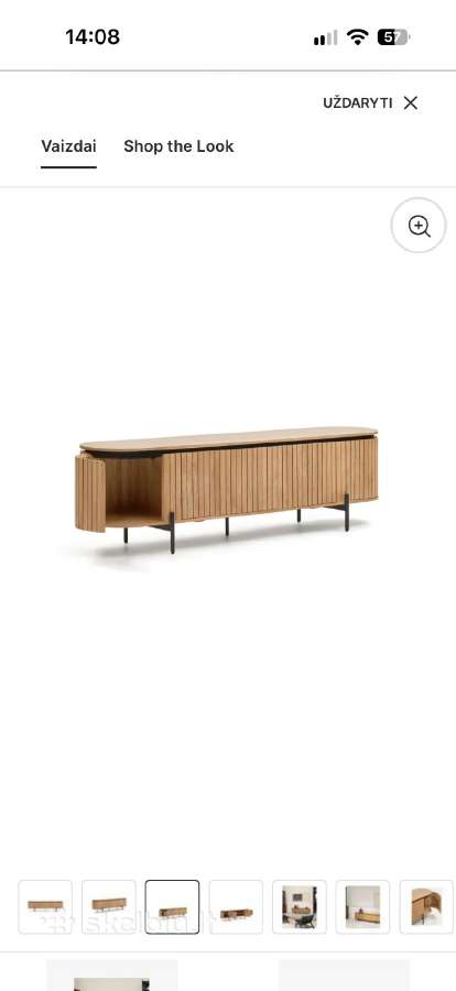 TV spintelė Kave Home Licia, 200 cm - nuotraukos Nr. 10