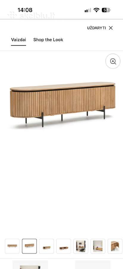 TV spintelė Kave Home Licia, 200 cm - nuotraukos Nr. 11