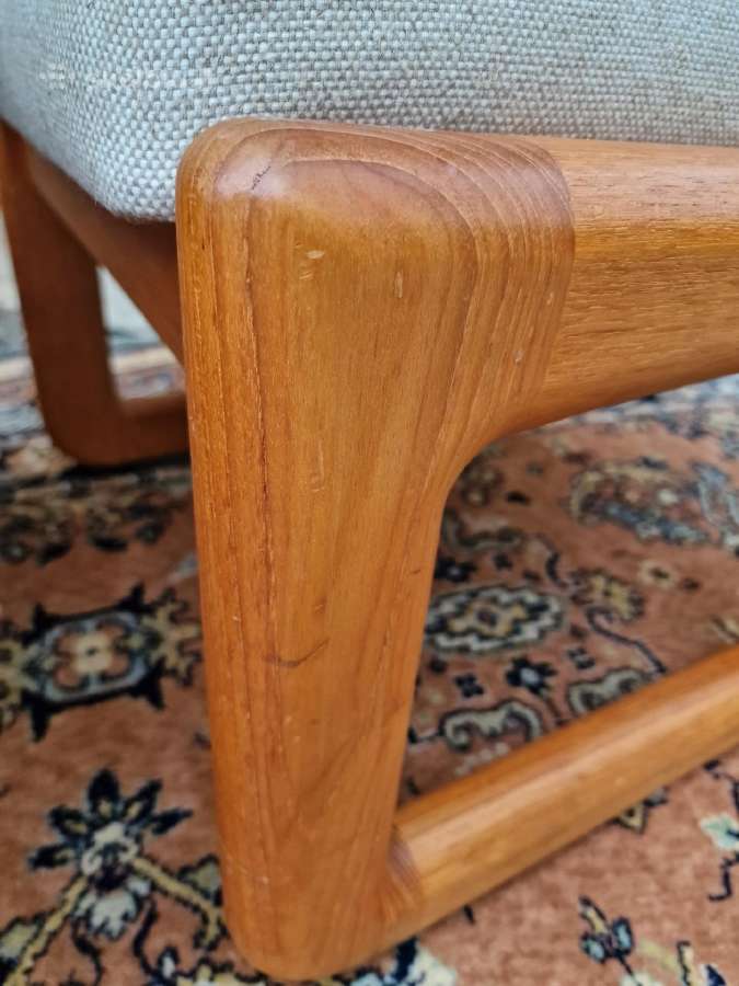 Vintažiniao mid century tikmedžio pufai - nuotraukos Nr. 16
