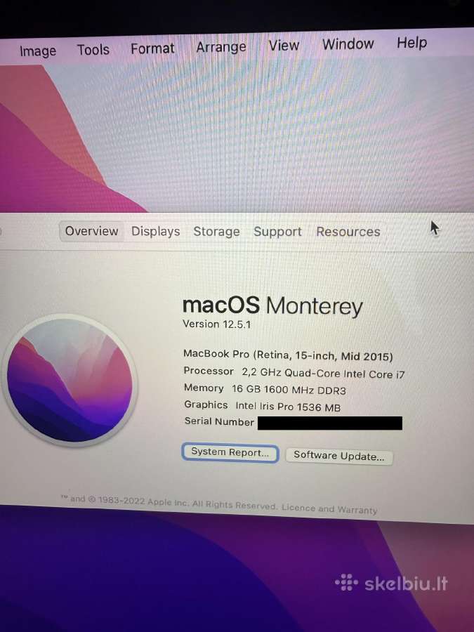 MacBook Pro (Retina 15-inch, Mid 2015) - nuotraukos Nr. 5