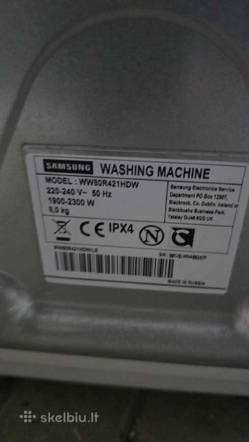 Samsung skalbimo mašina - nuotraukos Nr. 8