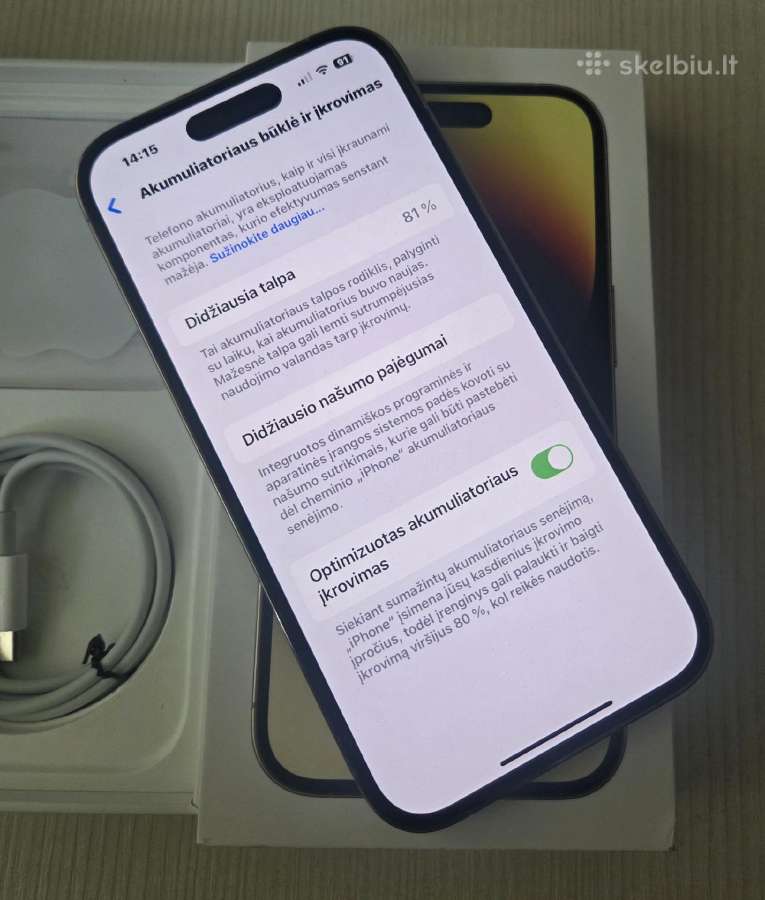 iPhone 14 pro gold - nuotraukos Nr. 3