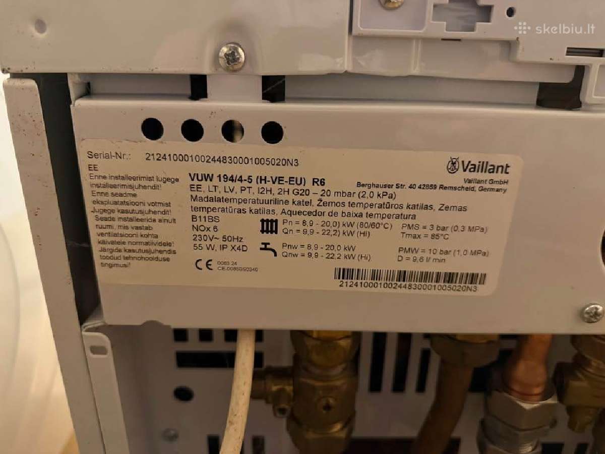 Vaillant dujinis katilas - nuotraukos Nr. 3