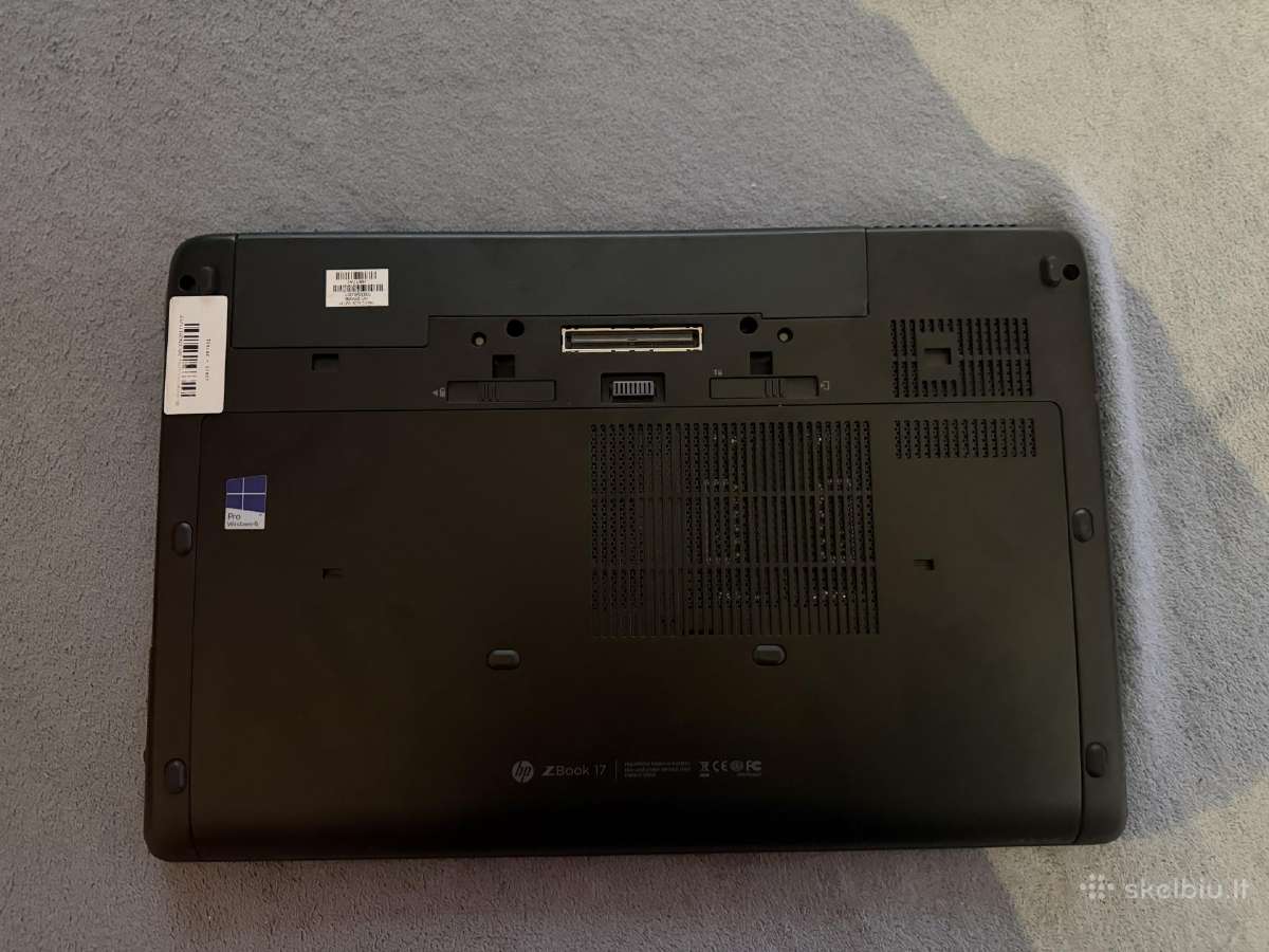 Gaming laptop Hp Zbook 17 G2 16gb RAM, 4gb gtx - nuotraukos Nr. 2