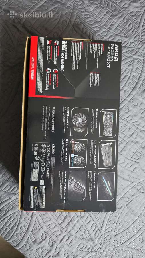 Adm Radeon Rx 9070 XT 16gb Vaizdo plokste - nuotraukos Nr. 3