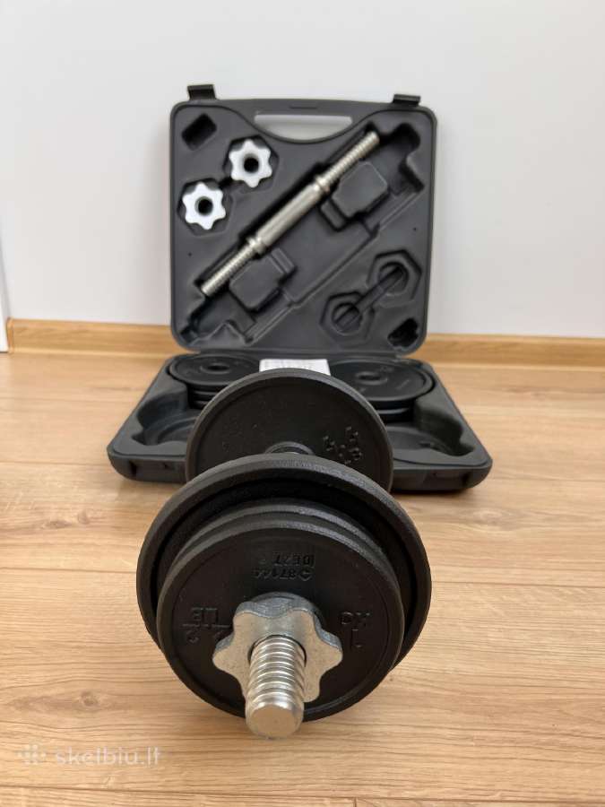 Hanteliai 2 x 10kg - nuotraukos Nr. 4