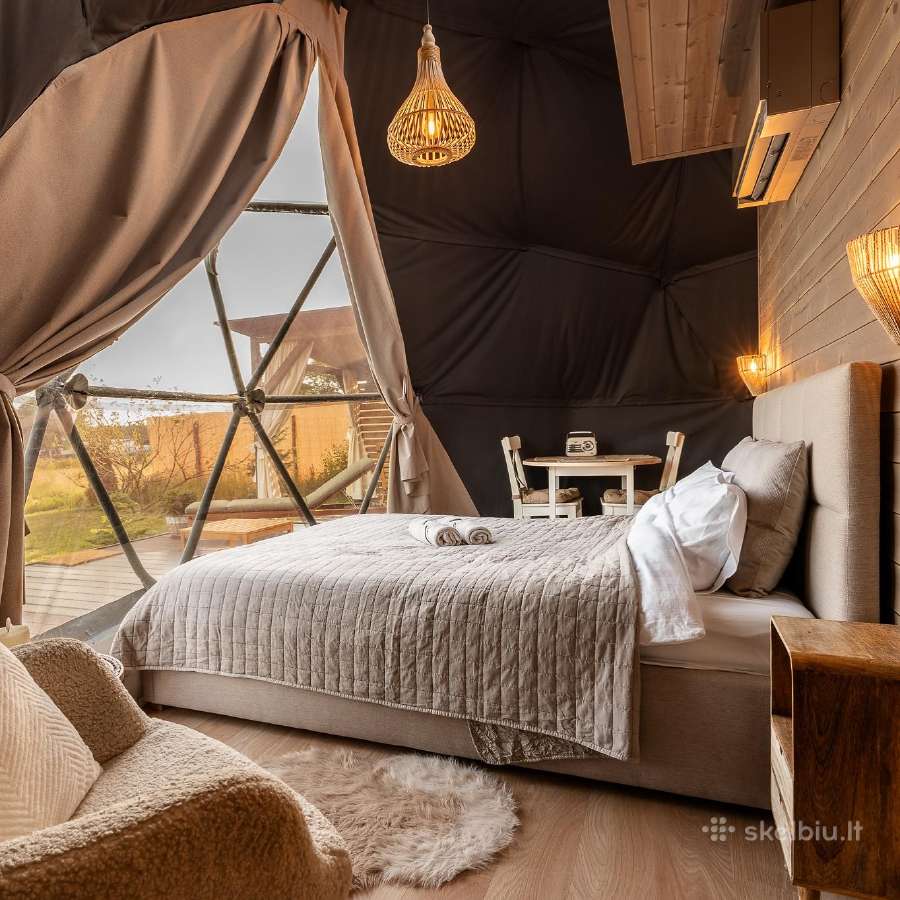 50m2 +Loftas Glamping Namelis, Visų sezonų kupolas - nuotraukos Nr. 21