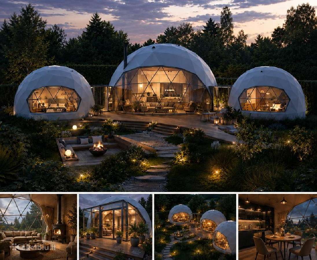 50m2 +Loftas Glamping Namelis, Visų sezonų kupolas - nuotraukos Nr. 23
