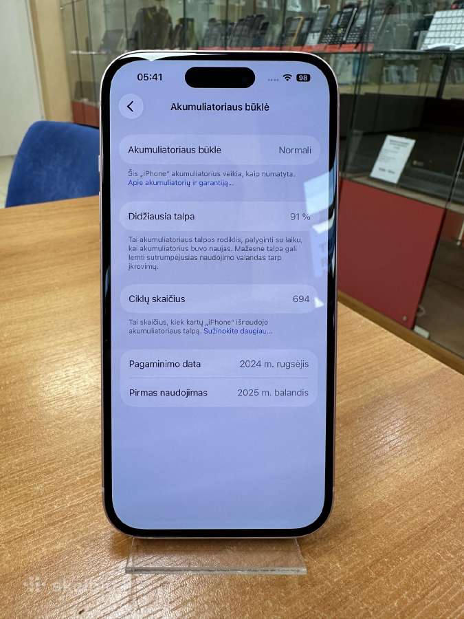 Apple iPhone 15 128 GB (Naudotas) - nuotraukos Nr. 3