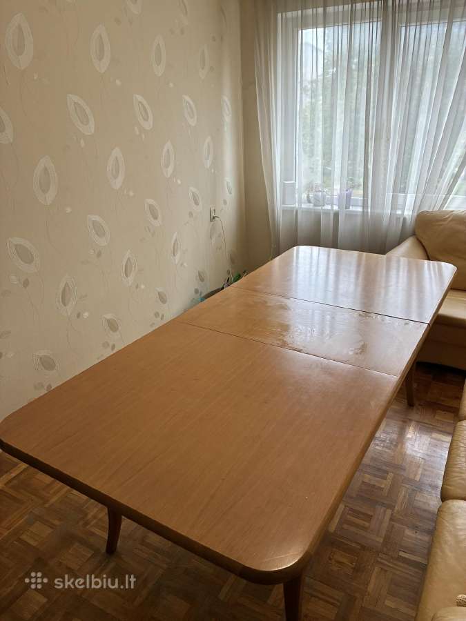 Išskleidžiamas medinis valgomojo stalas - nuotraukos Nr. 2
