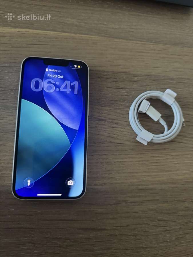 iPhone 14 128gb baltas stovis idealus 275€ - nuotraukos Nr. 6