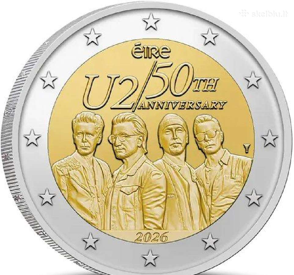 2 eurų moneta „U2 50-mečio jubiliejus 2026“, Bu - nuotraukos Nr. 3