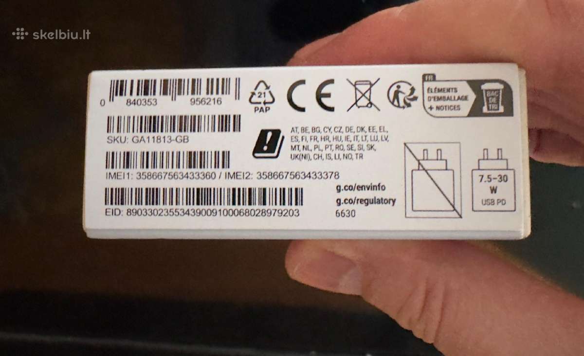 Naujas Google Pixel 11 pilkas. 12/256gb - nuotraukos Nr. 3