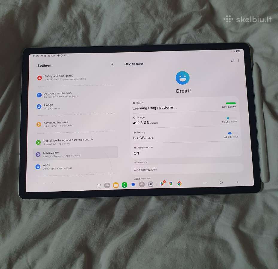 Samsung Galaxy Tab S9+ 5G 512gb su S Pen - nuotraukos Nr. 3