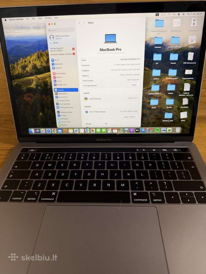 MacBook Pro 13 2019 - nuotraukos Nr. 2