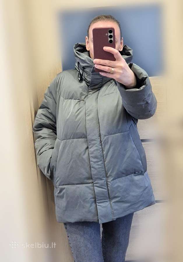Stilinga šilta moteriška žieminė striukė M/l dydis - nuotraukos Nr. 3