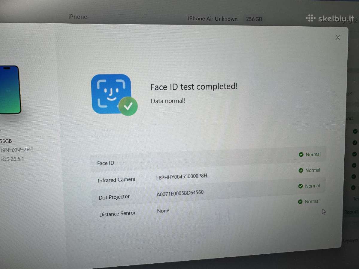 iPhone air 99% 256gb be iCloud - nuotraukos Nr. 3