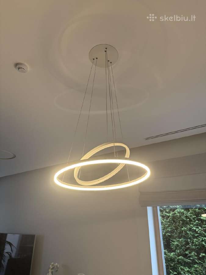 Pakabinamas LED šviestuvas, dviejų žiedų - nuotraukos Nr. 2