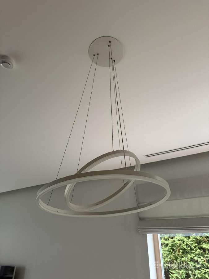 Pakabinamas LED šviestuvas, dviejų žiedų - nuotraukos Nr. 3
