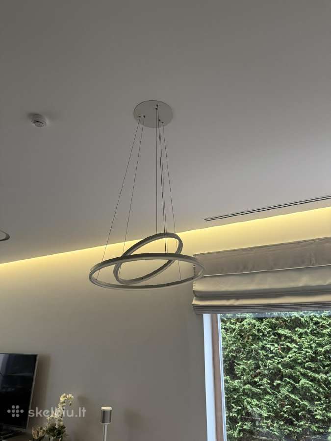 Pakabinamas LED šviestuvas, dviejų žiedų - nuotraukos Nr. 4