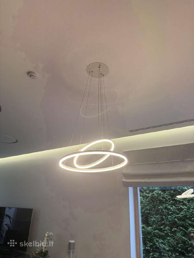Pakabinamas LED šviestuvas, dviejų žiedų - nuotraukos Nr. 6