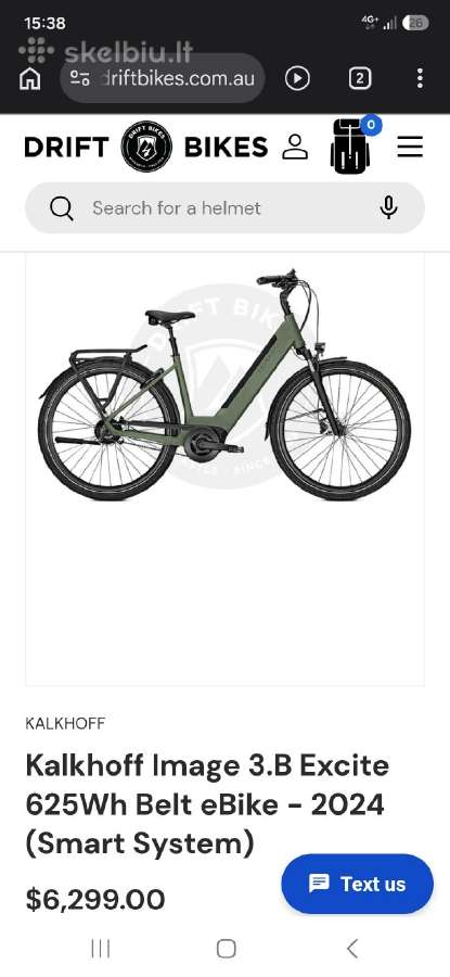 Kalkhoff elektrinis bosch 75nm 625wh dirzas L size - nuotraukos Nr. 7