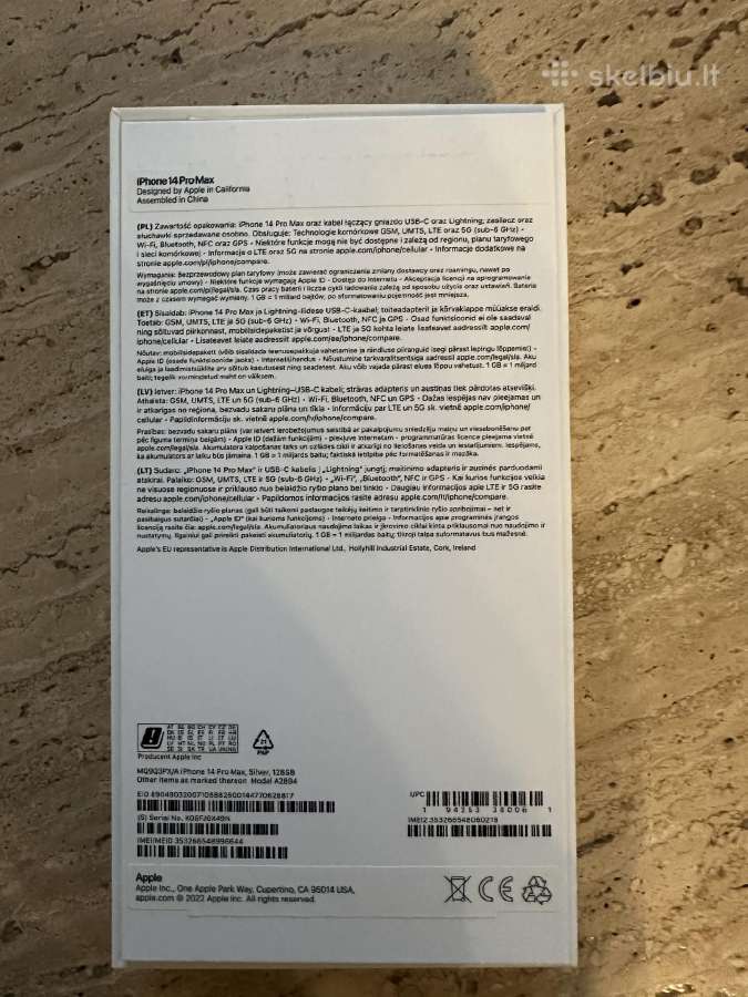 Apple iPhone 14 Pro Max 128gb Silver - nuotraukos Nr. 6
