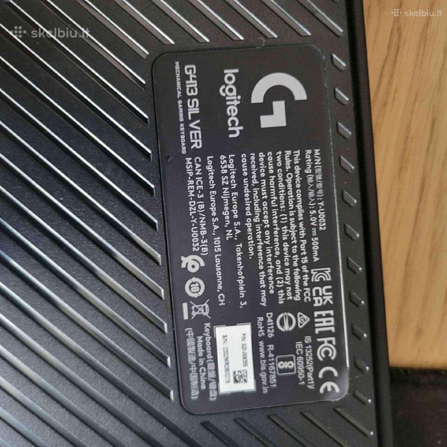 Logitech G413 mechaninė klaviatūra - nuotraukos Nr. 3