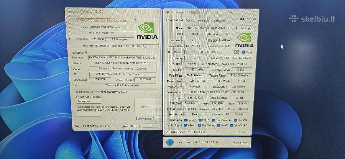 Žaidimo kompiuteriai Ryzen 5/ Gtx 1660s/ Gtx 1080 - nuotraukos Nr. 21