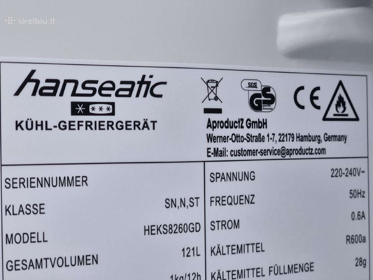 Naujas Hanseatic Heks8260gd+ Garantija - nuotraukos Nr. 12
