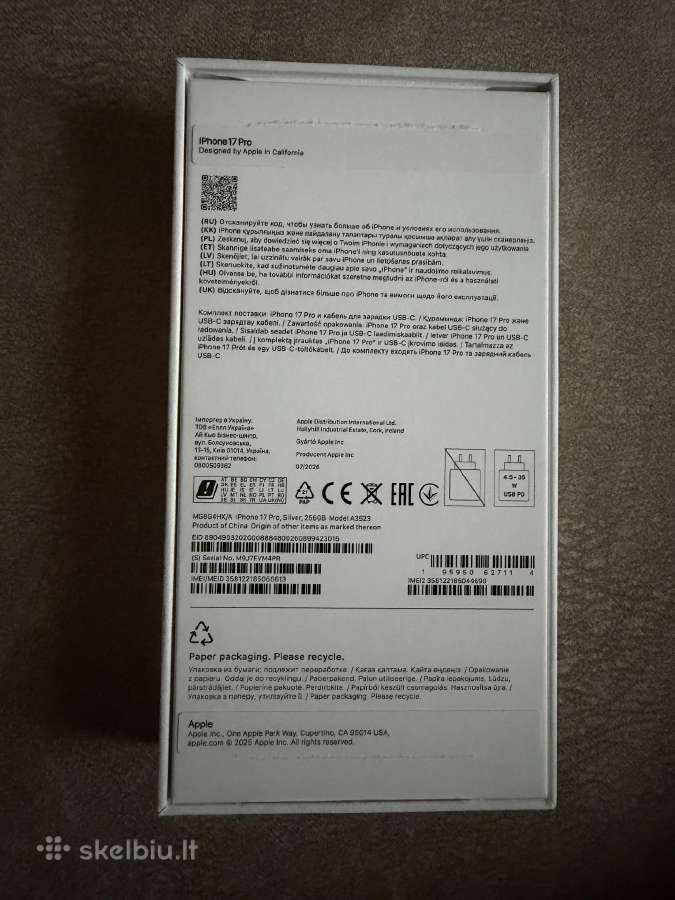 iPhone 17 pro 256 GB - nuotraukos Nr. 4