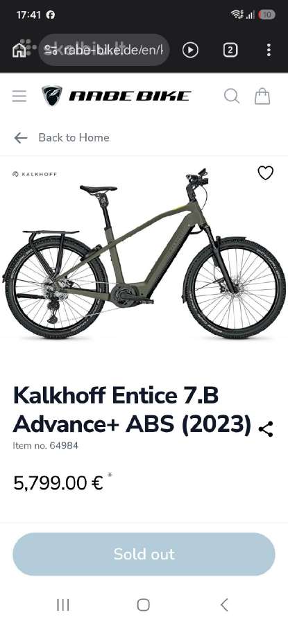 Kalkhoff elektrinis Bosch CX 85nm 750wh Abs L size - nuotraukos Nr. 9