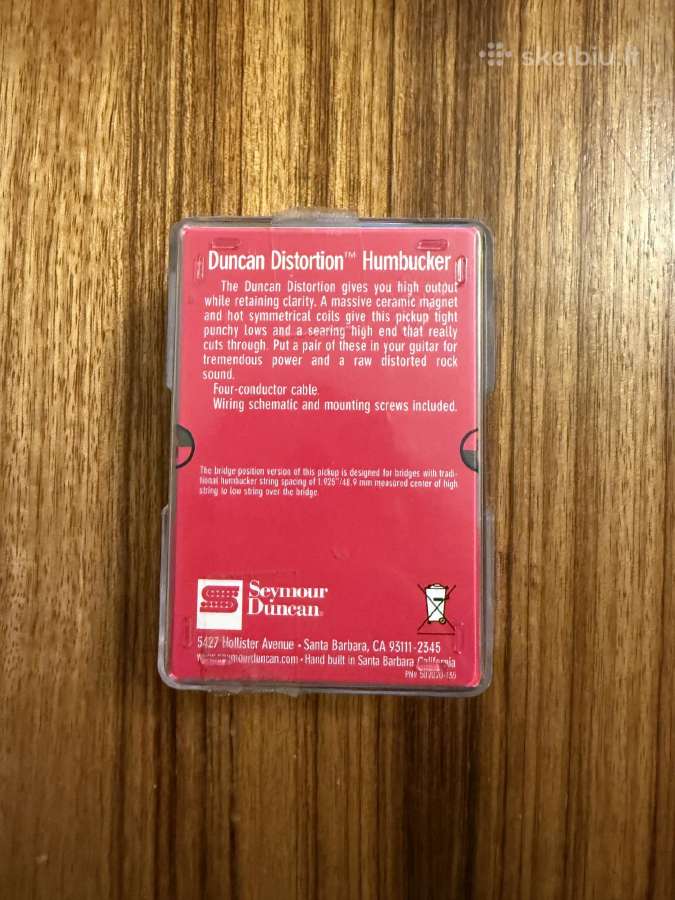 Gitaros nuėmėjas Seymour Duncan Sh6b - nuotraukos Nr. 4