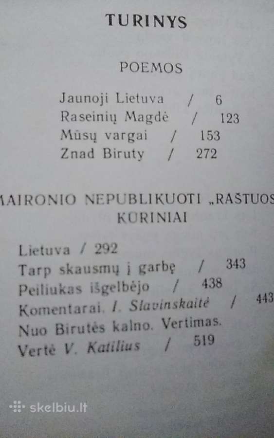 Maironis Raštai (3 tomai) - nuotraukos Nr. 5