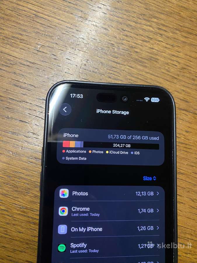 iPhone 14 pro max 256gb 100% baterija - nuotraukos Nr. 9