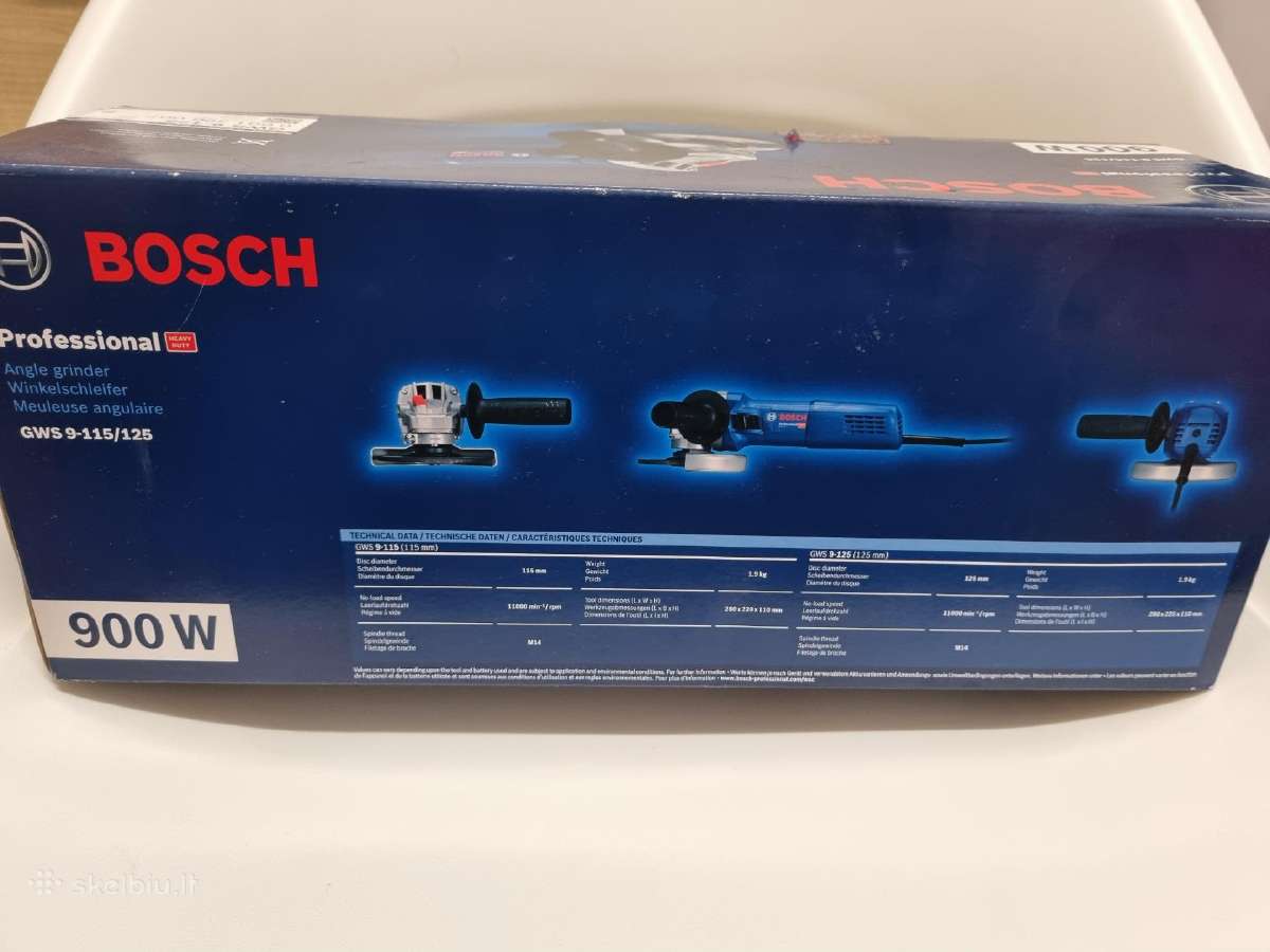 Kampinis šlifoklis Bosch Gws 9-125 - nuotraukos Nr. 5