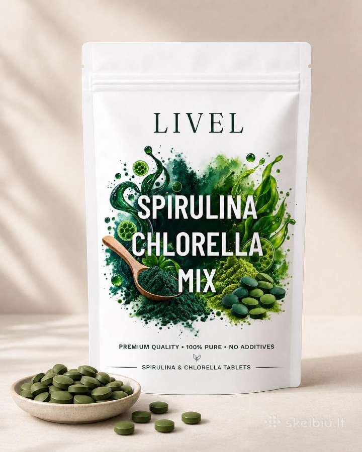 Spirulina ir chlorella tabletės -40% - nuotraukos Nr. 2