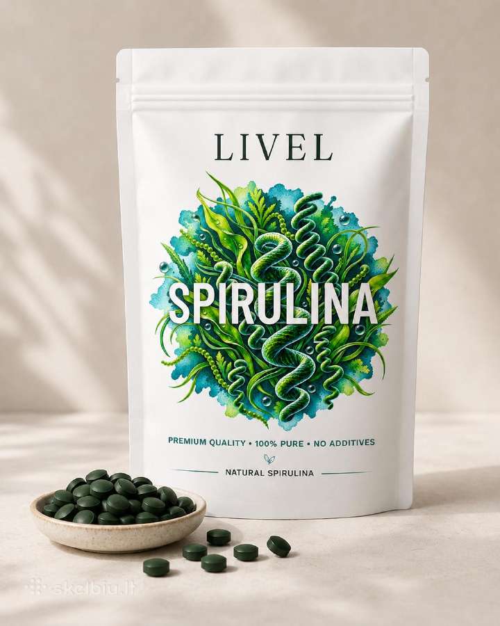 Spirulina ir chlorella tabletės -40% - nuotraukos Nr. 6
